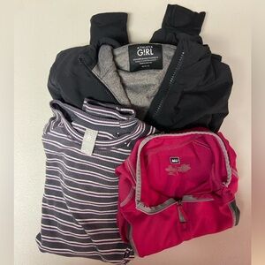 Bundle Athleta Girl Jacket & Long Sleeve, REI 1/4 zip